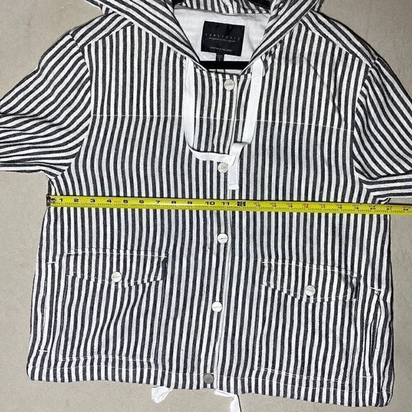 NWT MSRP $149 Sanctuary Nova Linen Hooded Jacket Women's Size Large - Picture 12 of 12